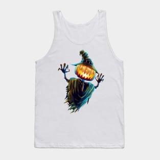 Halloween Fun - Scary Pumpkin Scarecrow Tank Top